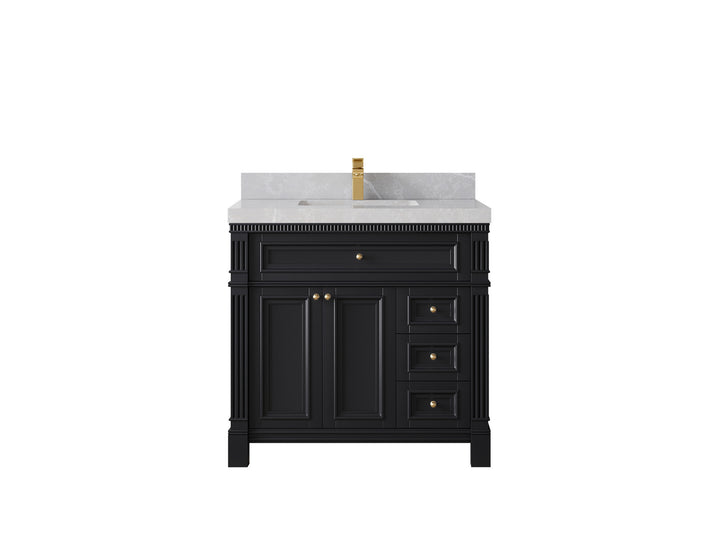Paris 36 in. W x 22 in. D Center Sink Bathroom Vanity - photo 32