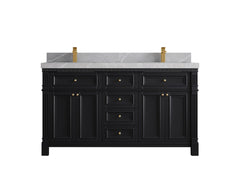Paris 60 in. W x 22 in. D Double Sink Bathroom Vanity - photo 32