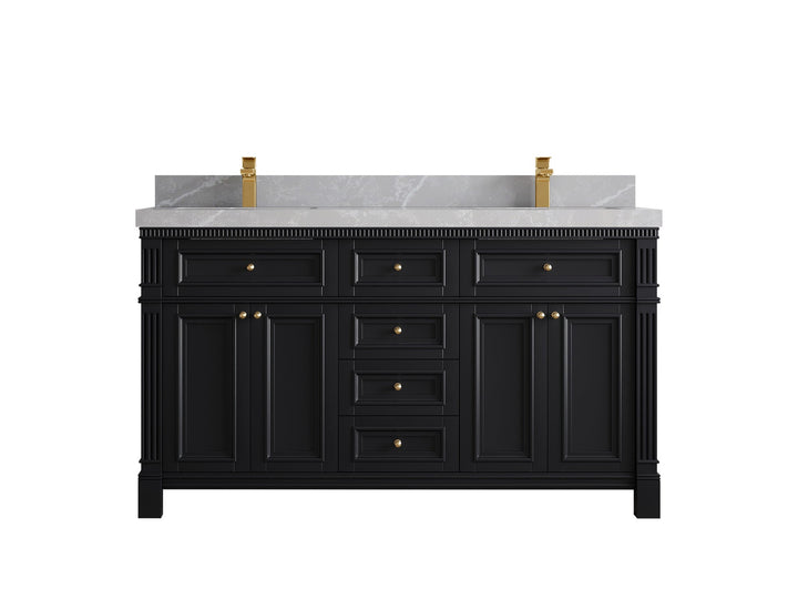 Paris 60 in. W x 22 in. D Double Sink Bathroom Vanity - photo 32