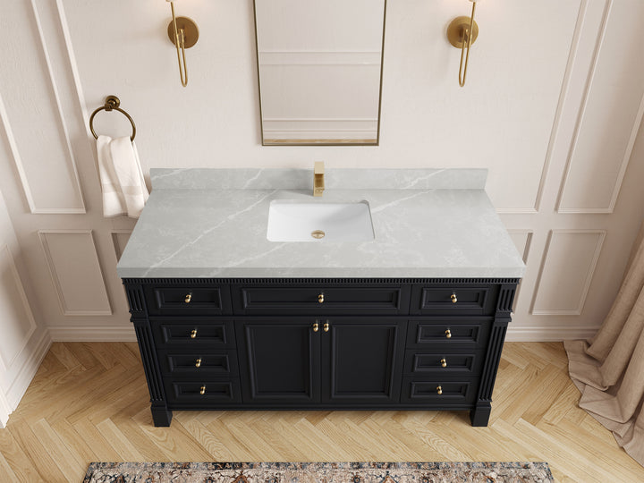 Paris 60 in. W x 22 in. D Single Sink Bathroom Vanity - photo 31