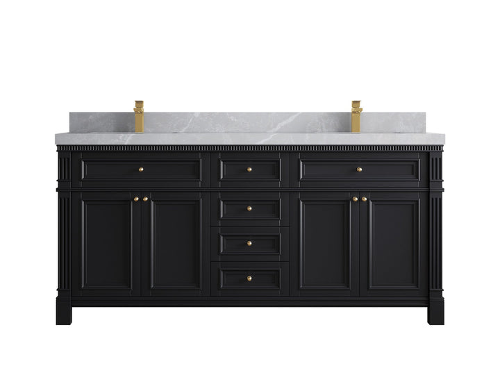 Paris 72 in. W x 22 in. D Double Sink Bathroom Vanity - photo 32