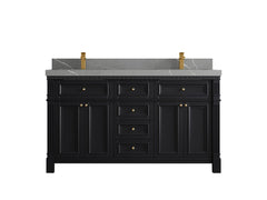 Paris 60 in. W x 22 in. D Double Sink Bathroom Vanity - photo 34