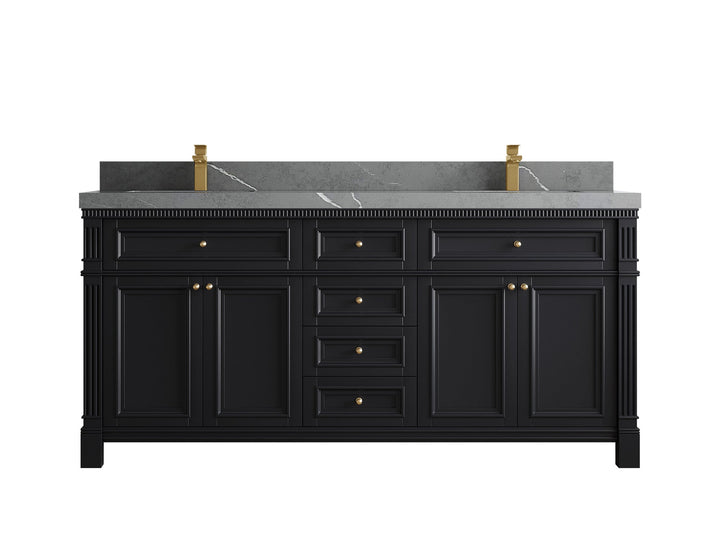 Paris 72 in. W x 22 in. D Double Sink Bathroom Vanity - photo 34