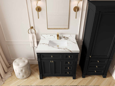 Paris 36 in. W x 22 in. D Bathroom Vanity with Center Sink