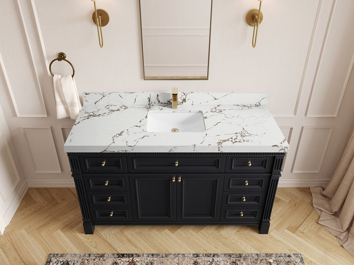 Paris 60 in. W x 22 in. D Single Sink Bathroom Vanity - photo 35