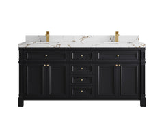 Paris 72 in. W x 22 in. D Double Sink Bathroom Vanity - photo 36