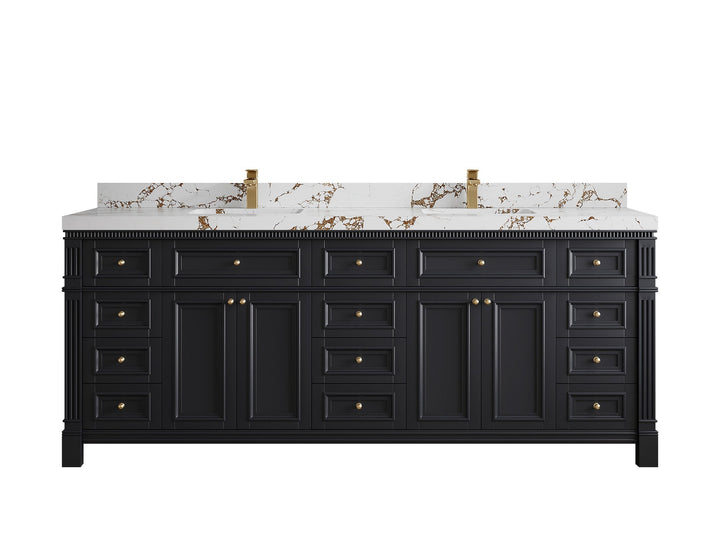 Paris 84 in. W x 22 in. D Double Sink Bathroom Vanity - photo 36