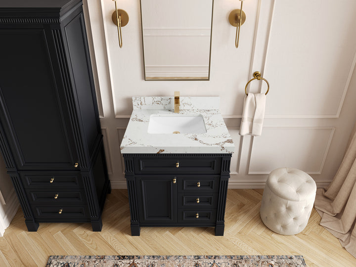 Paris 30 in. W x 22 in. D Single Sink Bathroom Vanity - photo 37