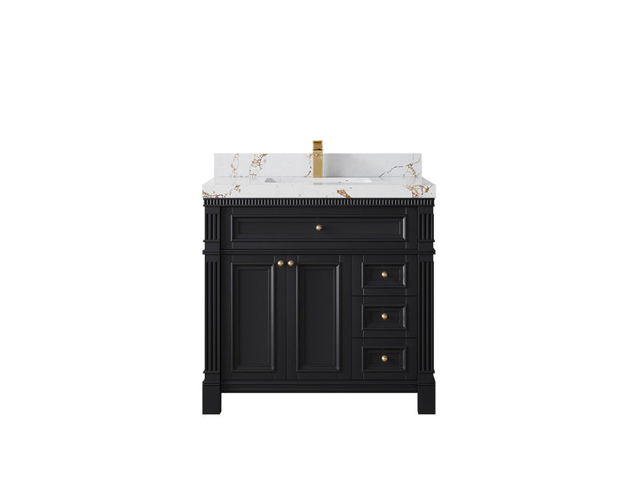 Paris 36 in. W x 22 in. D Center Sink Bathroom Vanity - photo 38
