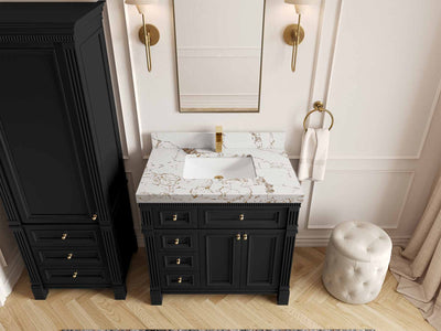 Paris 36 in. W x 22 in. D Center Sink Bathroom Vanity