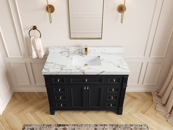 Paris 48 in. W x 22 in. D Single Sink Bathroom Vanity - photo 37
