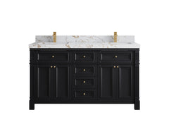 Paris 60 in. W x 22 in. D Double Sink Bathroom Vanity - photo 38