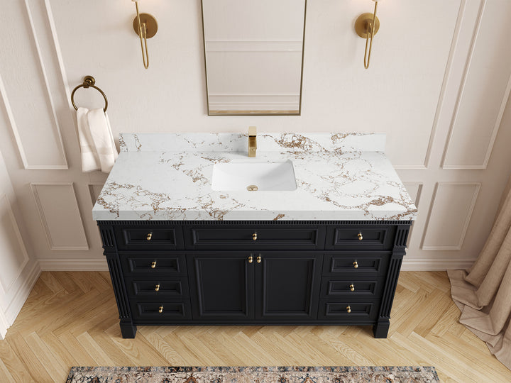 Paris 60 in. W x 22 in. D Single Sink Bathroom Vanity - photo 37