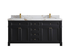 Paris 72 in. W x 22 in. D Double Sink Bathroom Vanity - photo 38