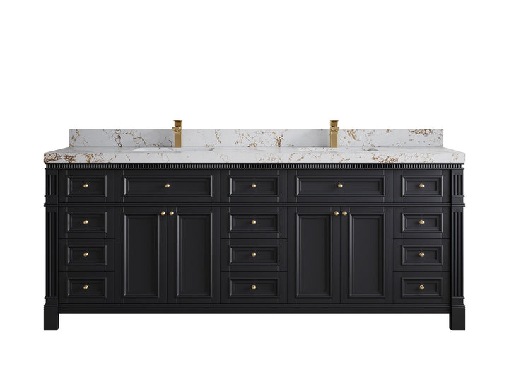 Paris 84 in. W x 22 in. D Double Sink Bathroom Vanity - photo 38