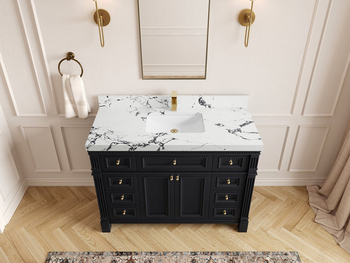 Paris 48 in. W x 22 in. D Single Sink Bathroom Vanity - photo 39