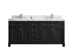 Paris 72 in. W x 22 in. D Double Sink Bathroom Vanity - photo 40