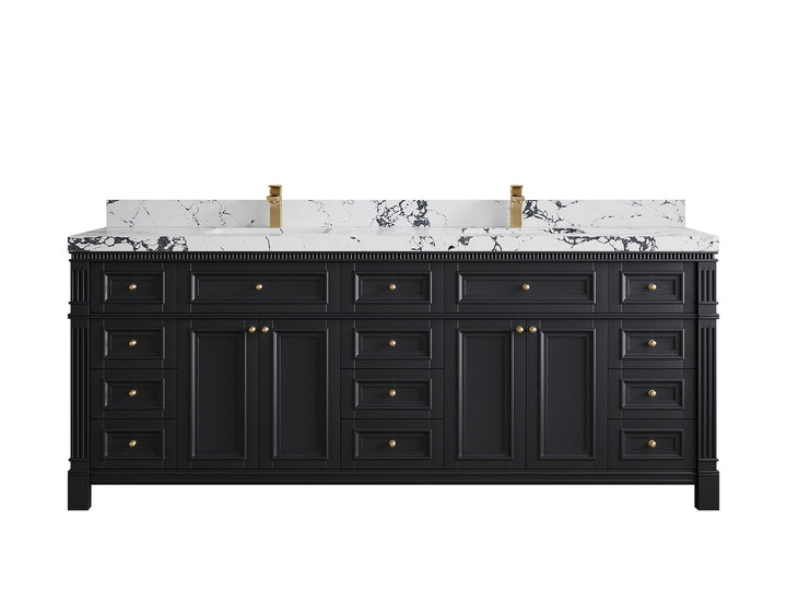Paris 84 in. W x 22 in. D Double Sink Bathroom Vanity - photo 40