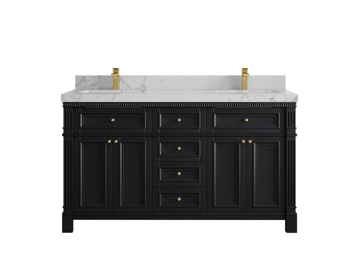 Paris 60 in. W x 22 in. D Double Sink Bathroom Vanity - photo 42