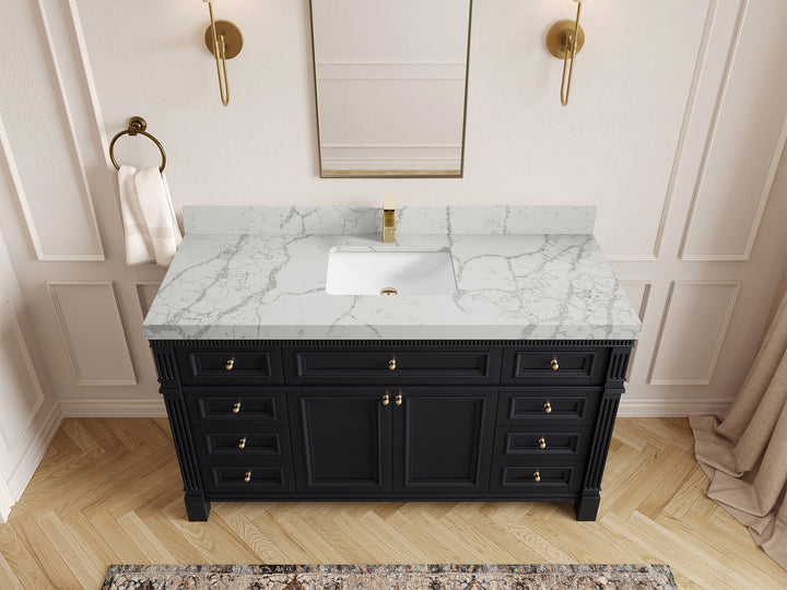 Paris 60 in. W x 22 in. D Single Sink Bathroom Vanity - photo 41