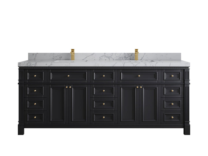Paris 84 in. W x 22 in. D Double Sink Bathroom Vanity - photo 42