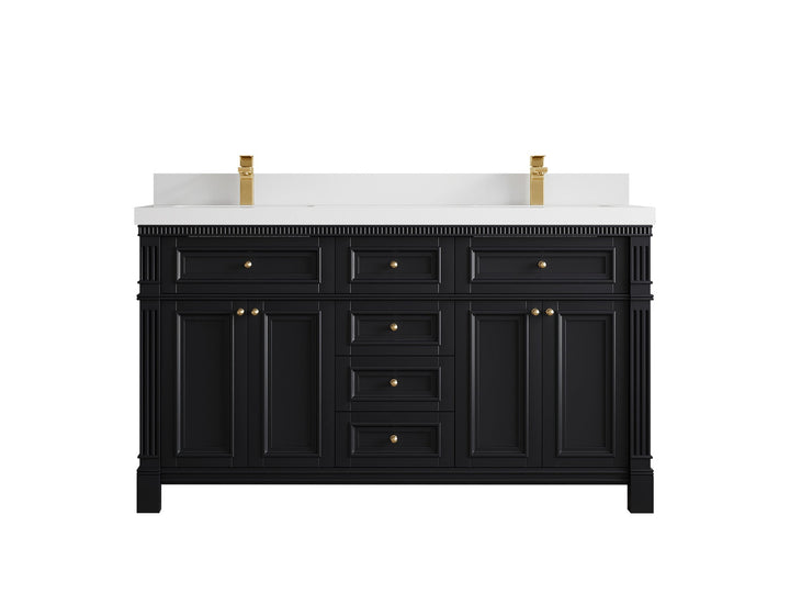 Paris 60 in. W x 22 in. D Double Sink Bathroom Vanity - photo 44