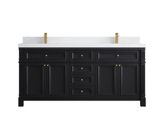 Paris 72 in. W x 22 in. D Double Sink Bathroom Vanity - photo 44