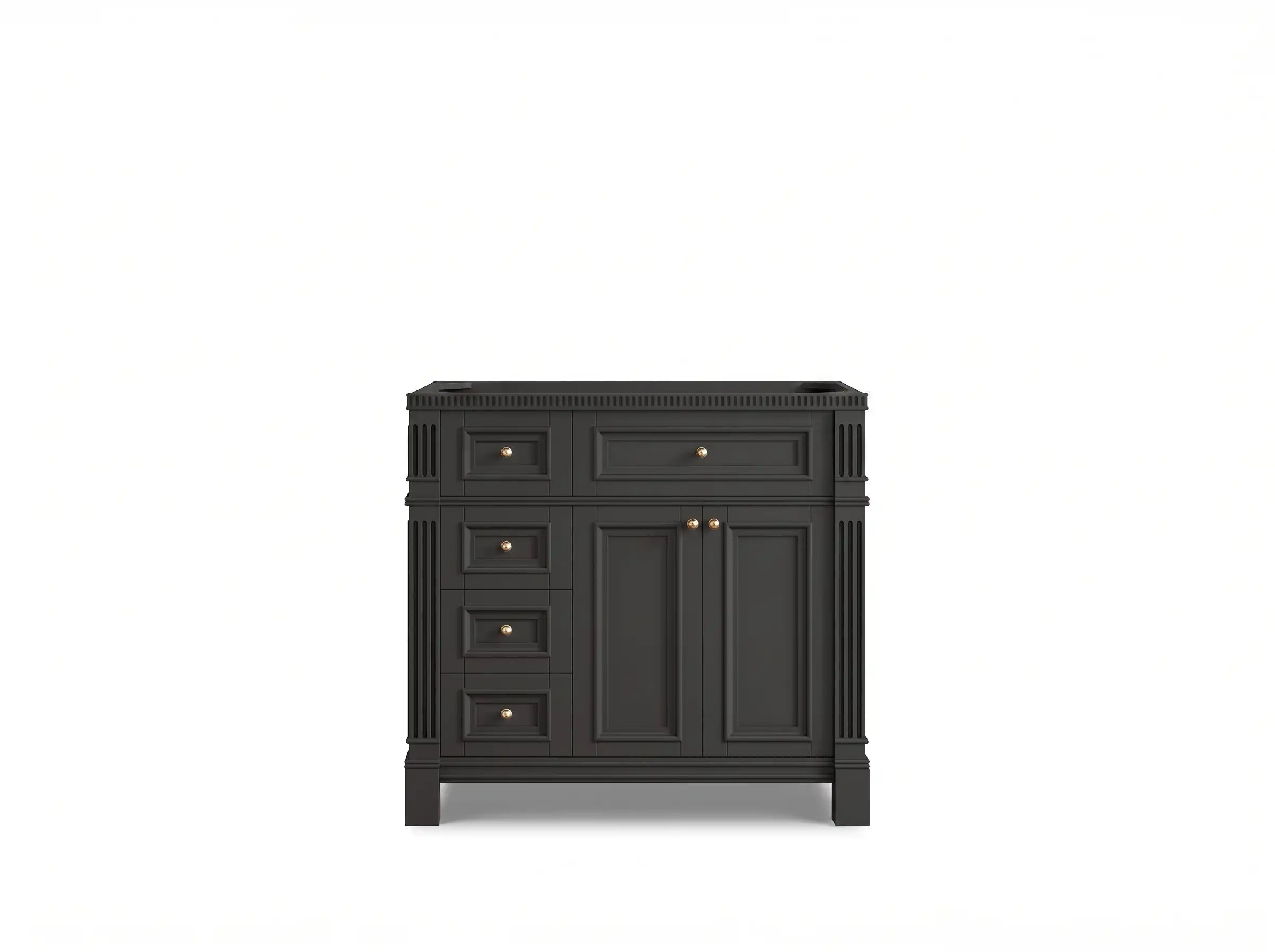 Paris 36 in. W x 22 in. D Right Offset Sink Bathroom Vanity