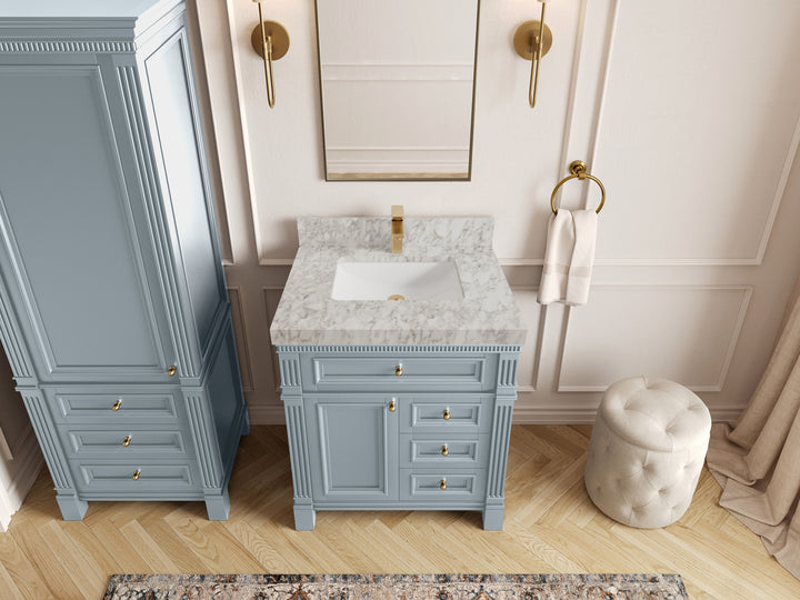 Paris 30 in. W x 22 in. D Single Sink Bathroom Vanity - photo 7