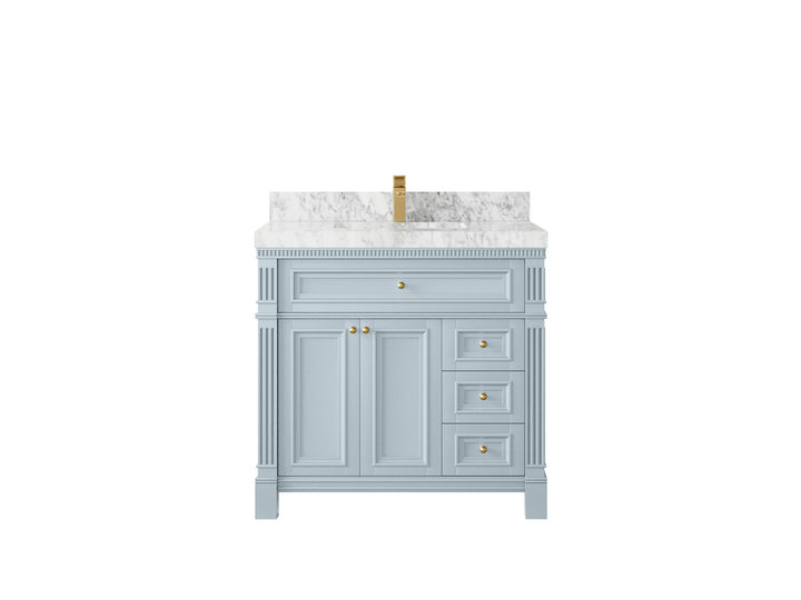 Paris 36 in. W x 22 in. D Center Sink Bathroom Vanity - photo 8