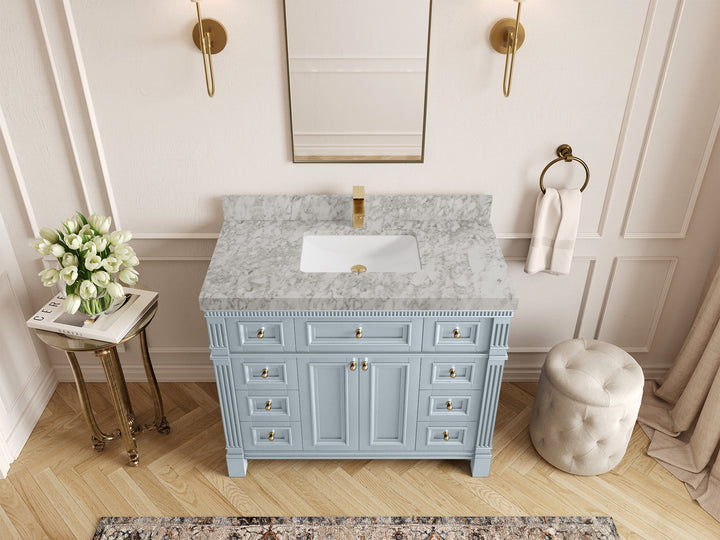 Paris 42 in. W x 22 in. D Single Sink Bathroom Vanity - photo 43