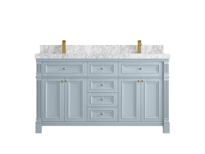 Paris 60 in. W x 22 in. D Double Sink Bathroom Vanity - photo 10