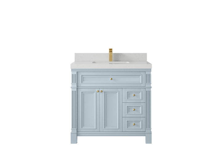 Paris 36 in. W x 22 in. D Center Sink Bathroom Vanity - photo 10