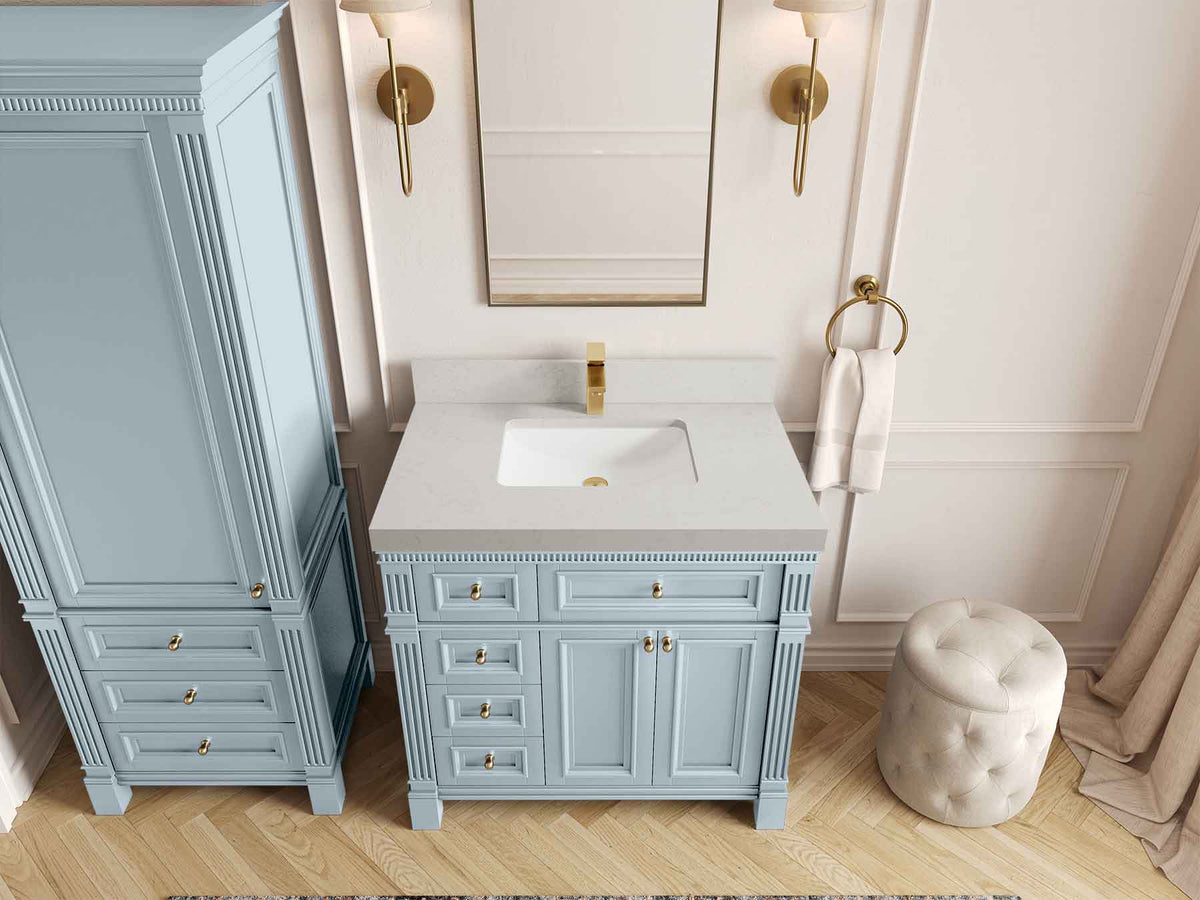 Paris 36 in. W x 22 in. D Center Sink Bathroom Vanity