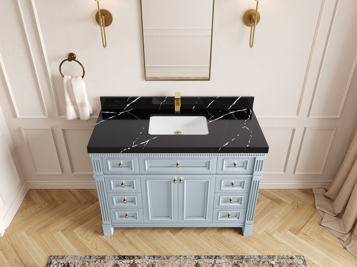 Paris 48 in. W x 22 in. D Single Sink Bathroom Vanity - photo 11