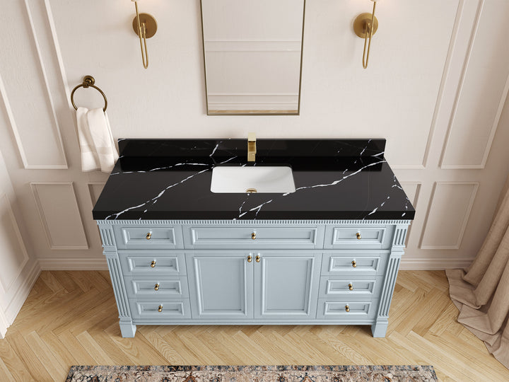 Paris 60 in. W x 22 in. D Single Sink Bathroom Vanity - photo 13