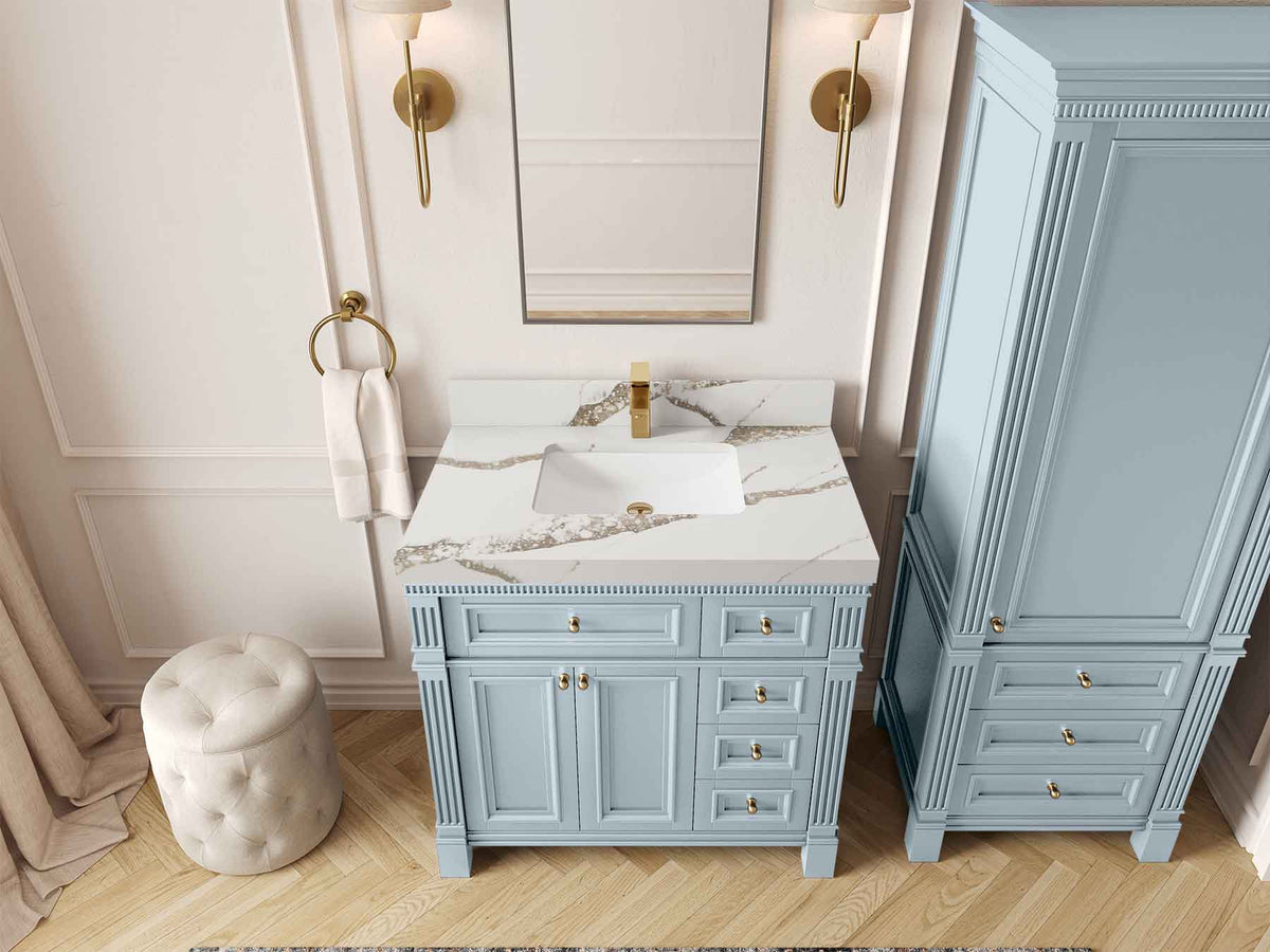Paris 36 in. W x 22 in. D Center Sink Bathroom Vanity