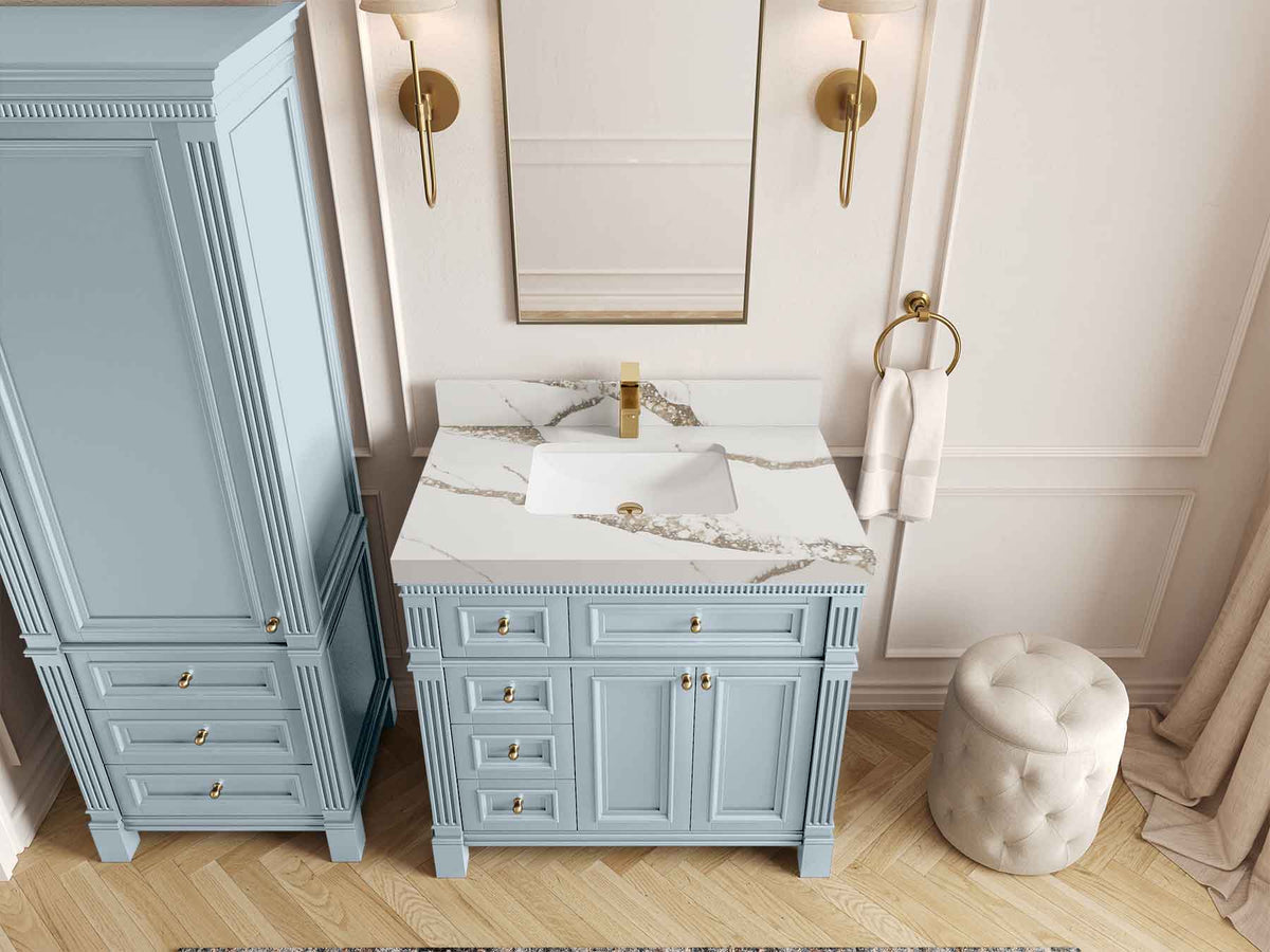 Paris 36 in. W x 22 in. D Center Sink Bathroom Vanity