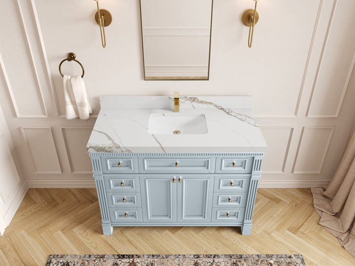 Paris 48 in. W x 22 in. D Single Sink Bathroom Vanity - photo 13