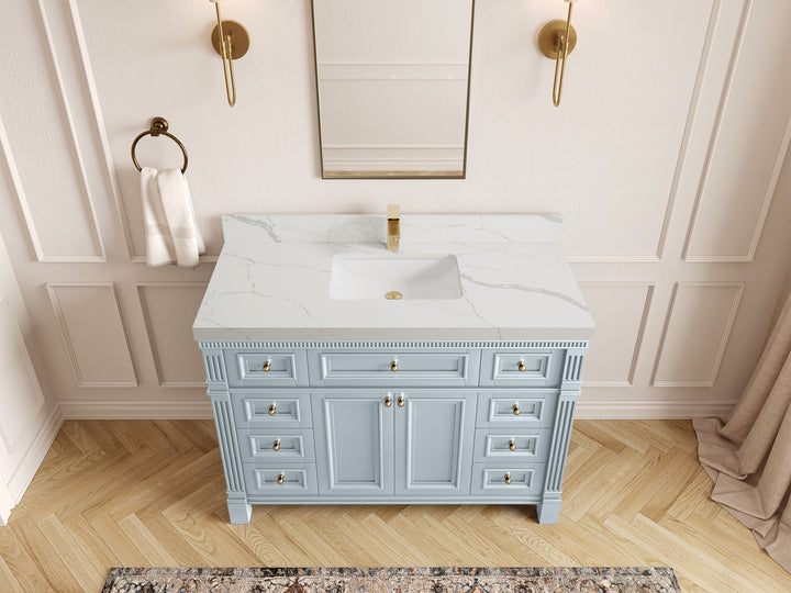 Paris 48 in. W x 22 in. D Single Sink Bathroom Vanity - photo 15