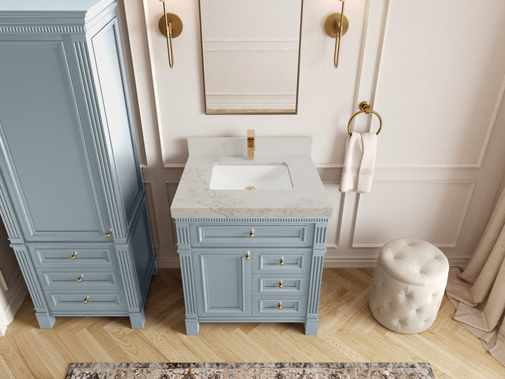 Paris 30 in. W x 22 in. D Single Sink Bathroom Vanity - photo 17