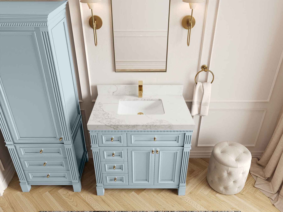 Paris 36 in. W x 22 in. D Center Sink Bathroom Vanity