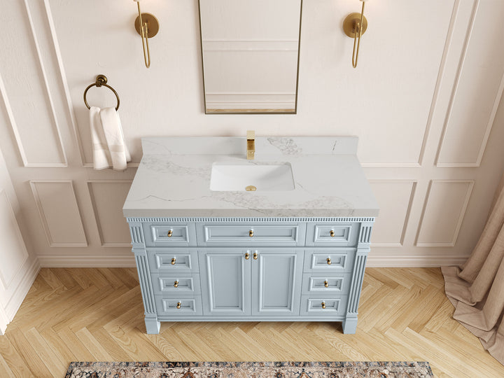 Paris 48 in. W x 22 in. D Single Sink Bathroom Vanity - photo 17