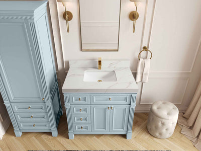 Paris 36 in. W x 22 in. D Center Sink Bathroom Vanity