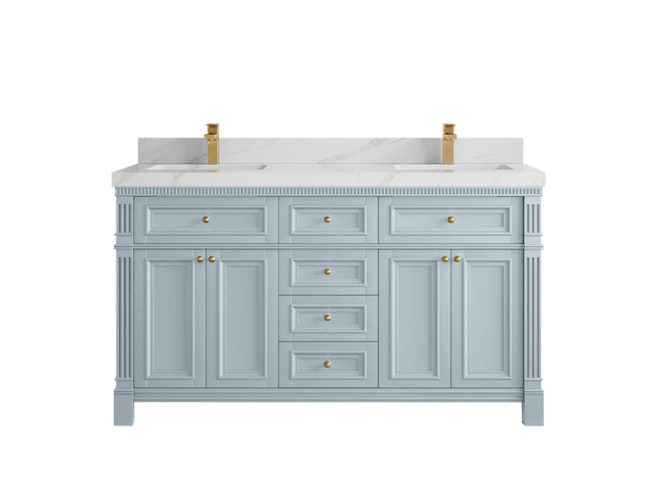 Paris 60 in. W x 22 in. D Double Sink Bathroom Vanity - photo 22