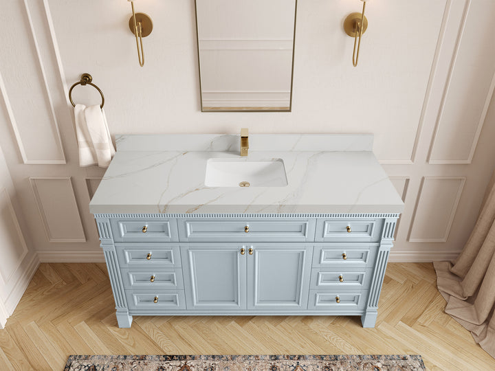 Paris 60 in. W x 22 in. D Single Sink Bathroom Vanity - photo 23