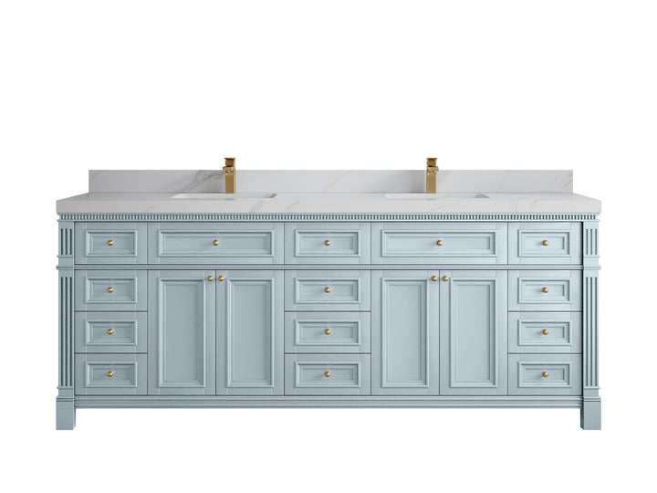 Paris 84 in. W x 22 in. D Double Sink Bathroom Vanity - photo 22