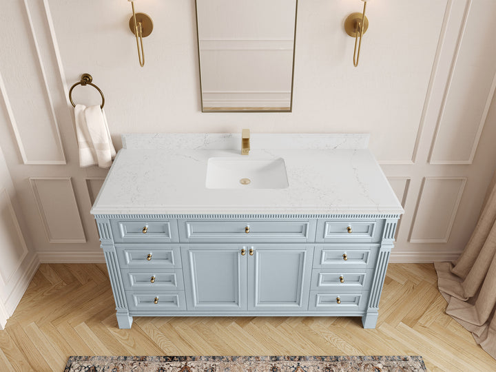 Paris 60 in. W x 22 in. D Single Sink Bathroom Vanity - photo 27