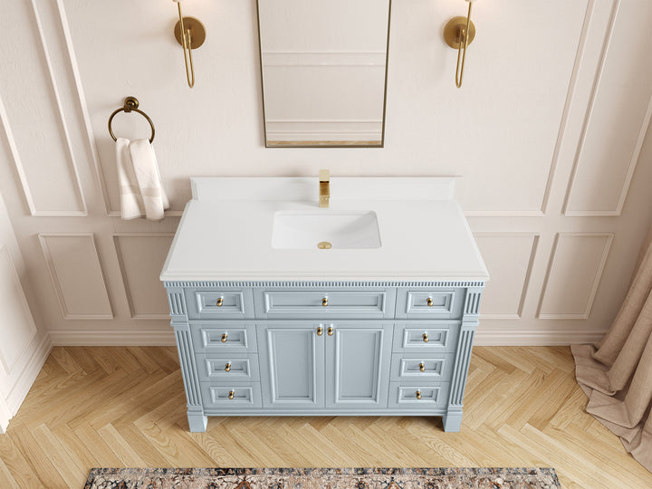 Paris 48 in. W x 22 in. D Single Sink Bathroom Vanity - photo 27