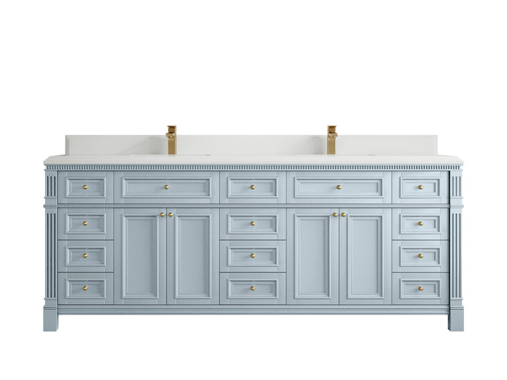 Paris 84 in. W x 22 in. D Double Sink Bathroom Vanity - photo 28